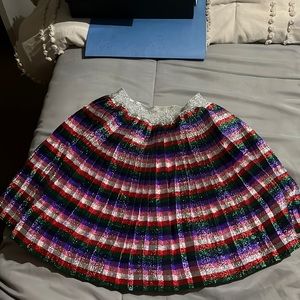 Stripe multicolored Gucci skirt
